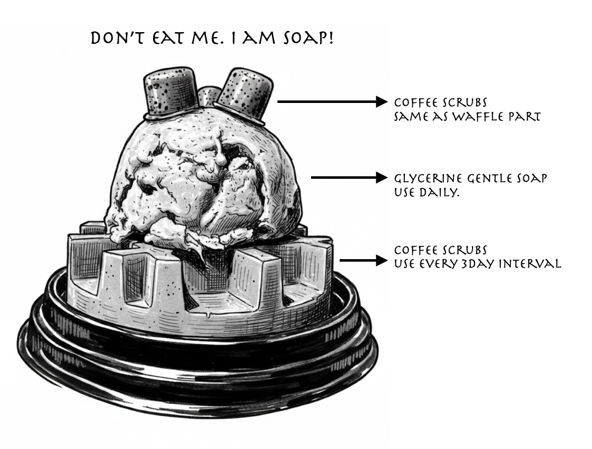 The Waffle Dream Scoop Soap